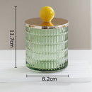GobekUsa Glass Tea Canister Storage Jar with Ceramic Ball Lid