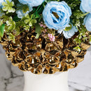 GobekUsa Golden Flower Ginger Jar Relief Flower Vase Home Decor