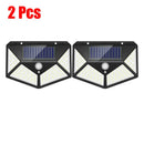 GobekUsa 100LED Solar Powered Outdoor Wall Lamp with PIR Motion Sensor