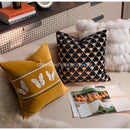 GobekUsa French Night Velvet Throw Pillow Case with Embroidered Butterflies
