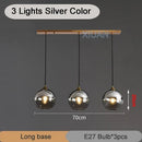 GobekUsa Industrial Glass Pendant Light for Dining Table, Kitchen, Bar, Office - E27