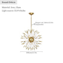 GobekUsa Dandelion Golden Ball Chandelier - Nordic Postmodern Bedroom Dining Room Decor