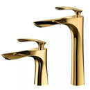 GobekUsa Gold Basin Mixer Tap High Golden Waterfall Faucet for Washbasin and Toilet