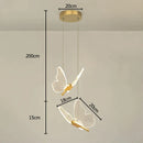 GobekUsa Gold LED Butterfly Pendant Lights for Home Staircase, Living Room, Bedroom Chandeliers