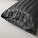 GobekUsa Luxe Jacquard Stripes Pillow Cover Set - Queen & King Size Home Pillowcases