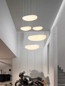 GobekUsa LED Pebble Pendant Light: Stylish White Chandelier for Living Room, Bedroom, and Restaurant Décor.