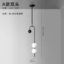 GobekUsa Glass Suspension Kitchen Island Chandelier Ceiling Pendant - Modern Living Room Hanging Light