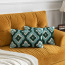 GobekUsa Boho Tufted Geometric Cotton Canvas Pillow Covers
