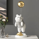 GobekUsa Balloon Polar Bear Resin Ornaments: Home Decor Craft, Office Desk Figurine sculpt