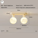 GobekUsa LED Ceiling Moon Wall Lamp Minimalist Bedroom Lighting Fixture