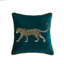 GobekUsa Leopard Embroidered Decorative Pillowcase