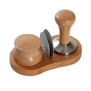 GobekUsa Espresso Distributor Tamper with Stainless Steel Puck Screen & Tamping Station