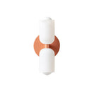 GobekUsa French Cream Double Headed Glass Wall Lamp for Bedroom and Living Room