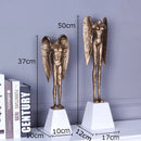 GobekUsa Angel Abstract Figures Sculpture Cast Iron Home Decor Statue Craft