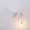 GobekUsa Designer Bird Wall Lamp Modern Resin White Black LED Light Bedroom Living Room