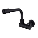 GobekUsa Black Wall-Mounted Kitchen Faucet Single Cold Single Hole Rotation Tap
