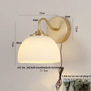 GobekUsa Iron LED Wall Sconce Pull Chain Switch Stair Light Fixture for Study Hallway