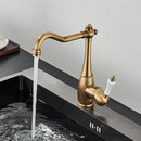 GobekUsa Brass Basin Waterfall Faucet Mixer Tap for Kitchen & Bathroom, Hot&Cold Mixer