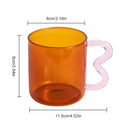GobekUsa Handmade Glass Mug High Borosilicate Heat-resistant Tea Coffee Cup