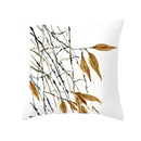 GobekUsa Autumn Maple Leaves Pillow Cases Short Plush Cushion Cover Sofa Pillowslip