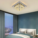 GobekUsa Crystal LED Square Chandelier Ceiling Lamp for Bedroom Living Room Home Decor