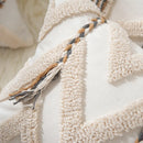 GobekUsa Beige Crochet Tufted Pillow Cover: Nordic Style Home Decor Cushion