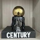 GobekUsa Golden Octopus Spherical Figurine Decorative Resin Ornament