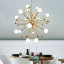 GobekUsa Gold LED Glass Pendant Light for Modern Indoor Lighting