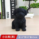 GobekUsa Dog Sculpture for Home Decor - Lifelike Resin Pup Figurine Craft