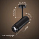 GobekUsa Adjustable Focus Industrial Black Track Spotlights