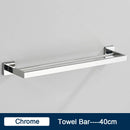 GobekUsa Black Towel Rack Bar 40cm SUS304 Modern Gold Cloth Holder Wall Mounted