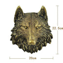 GobekUsa Animal Head Wall Hanger: Decorative Resin Wildlife Hook Rack Statue