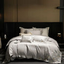 GobekUsa Luxe Embroidered Cotton Bedding Set: Duvet Cover, Pillowcases, Flat Sheet