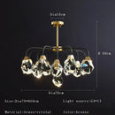 GobekUsa Crystal Chandelier Ceiling Light Modern Design for Living Room Dining Area