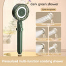 GobekUsa Black Gas Rain Mist Shower Head for High Water Pressure and Polished Look
