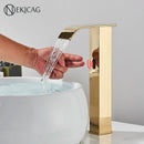 GobekUsa High Style Smart Sensor Bathroom Basin Faucet Cold Hot Mixer Waterfall Tap