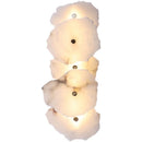 GobekUsa Elegant Marble LED Wall Sconce, Copper Finish, Art Deco Style