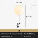 GobekUsa Kids Bear LED Ceiling Chandelier, Cute Bedroom Pendant Light for Boys and Girls