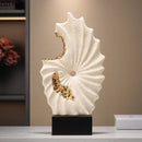 GobekUsa Gilded Ceramic Landscape Feng Shui Desk Ornament: Abstract Room Decor & Aesthetics