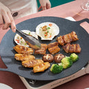 GobekUsa Korean BBQ Grill Pan: Round Non-Stick Outdoor Frying Pan for Camping & Travel