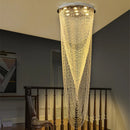 GobekUsa Crystal Ceiling Light for Stairs Restaurant Living Room Home Lighting