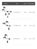 GobekUsa Black LED Chandeliers for Living Dining Bedroom Hall Kitchen: Modern, Simple Indoor Lighting