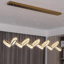 GobekUsa Crystal Chandelier Stair Pendant Lamp Living Room Interior Lighting