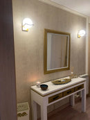GobekUsa Glass Shade Gold Wall Lamp for Bedroom Loft Design, Up Down Iron LED Wall Lights