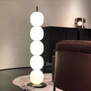 GobekUsa Gourd String Floor Lamp, White Glass Lampshade, Designer Nordic Floor Light