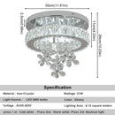 GobekUsa Crystal LED Ceiling Chandelier for Luxury Living Room Decor