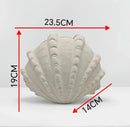 "GobekUsa Ceramic Clam Shell Vase for Home Decor and Terrarium Arrangements"