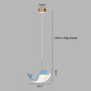 GobekUsa Dolphin Chandelier: Modern Luxury Pendant Light for Living Room and Children's Bedroom