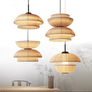 GobekUsa Japanese Wabi Sabi Fabric Pendant Light: Traditional and Creative Lighting for Dining Room