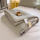 GobekUsa Cotton Summer Quilt with Soybean Fiber Filling - Four Seasons Comforter
